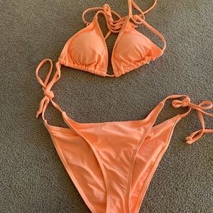 Brand New Bright Orange Bikini
